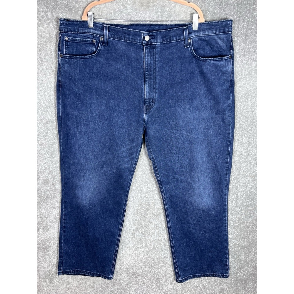 Levis 559 Jeans Mens Size 48x30 Blue Stretch Straight Leg Pockets